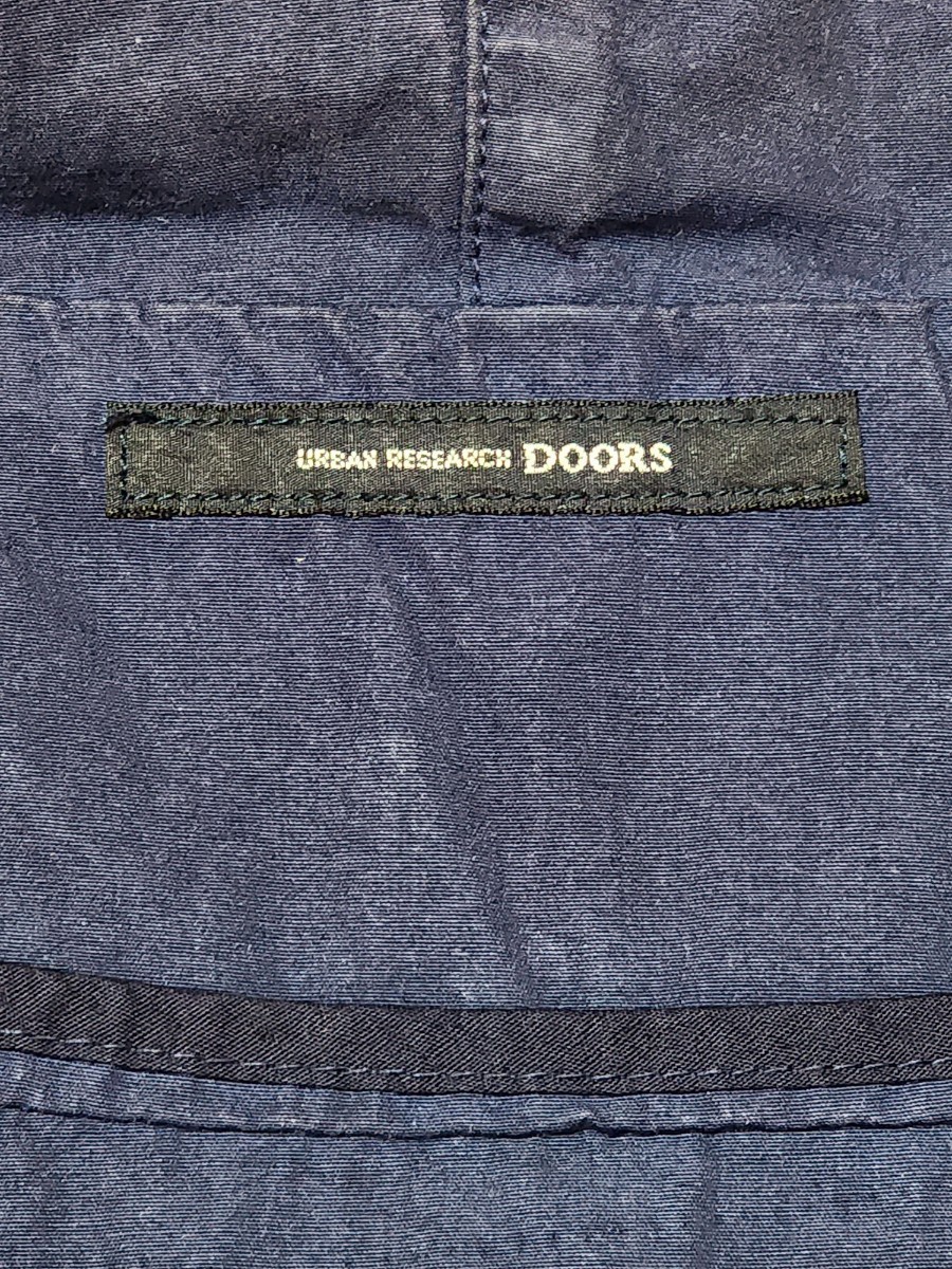 ★URBAN RESEARCH　DOORS　コットンジップパーカー　ネイビー　38　古着　作業着_画像6