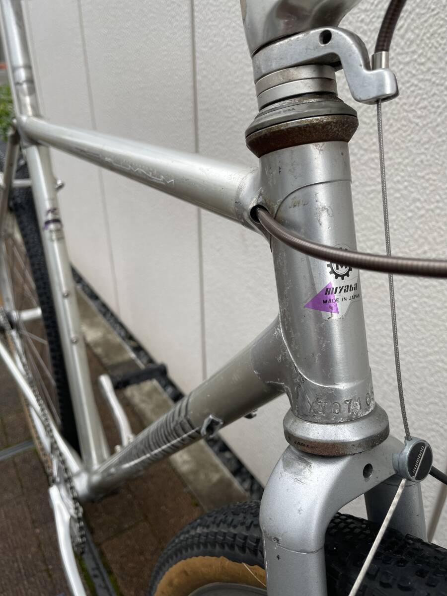 貴重！ミヤタ スーパーリッジランナー フルアルミmade in Japan シングルギア vintage old mtb グラベル 700c 軽量 メンテナンス済み の画像4