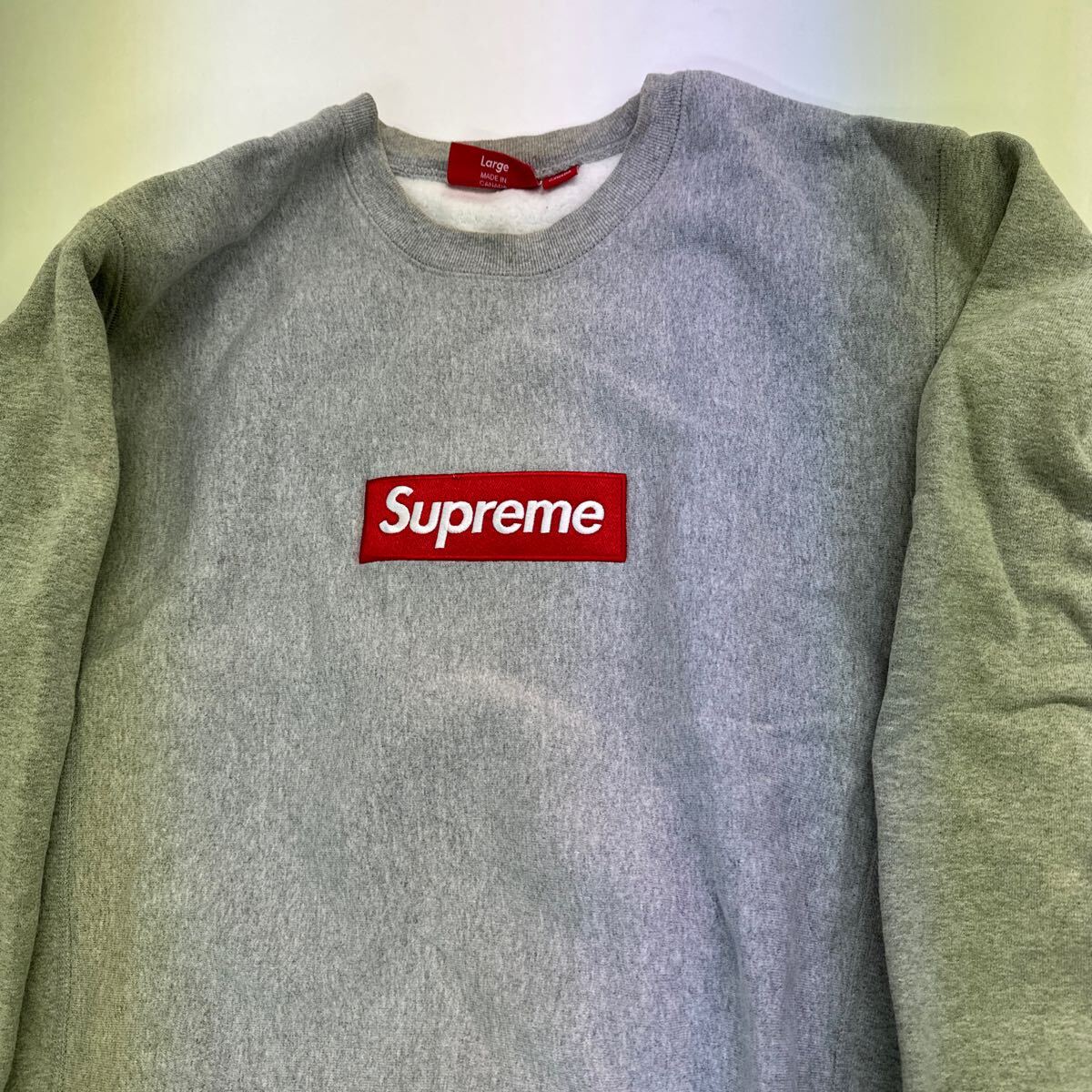 supremeシュプリーム BOXロゴ　トレーナー　Lサイズ　中古　送料込　本物