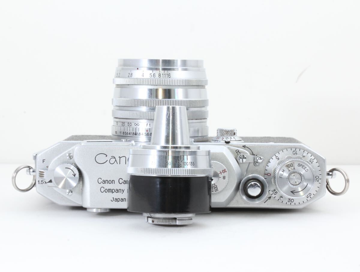 コレクター放出品♪]Canon IIS改 50mm f1.8L&イマレクトファインダー正 