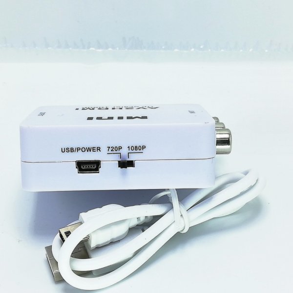 AV to HDMI コンバーター白 RCA 変換器 アダプター SFC Wii_画像6