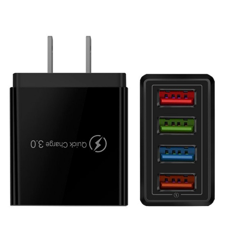 USBアダプター 黒ブラック　コンセント　4ポート 急速充電器　 iPhone等_画像3