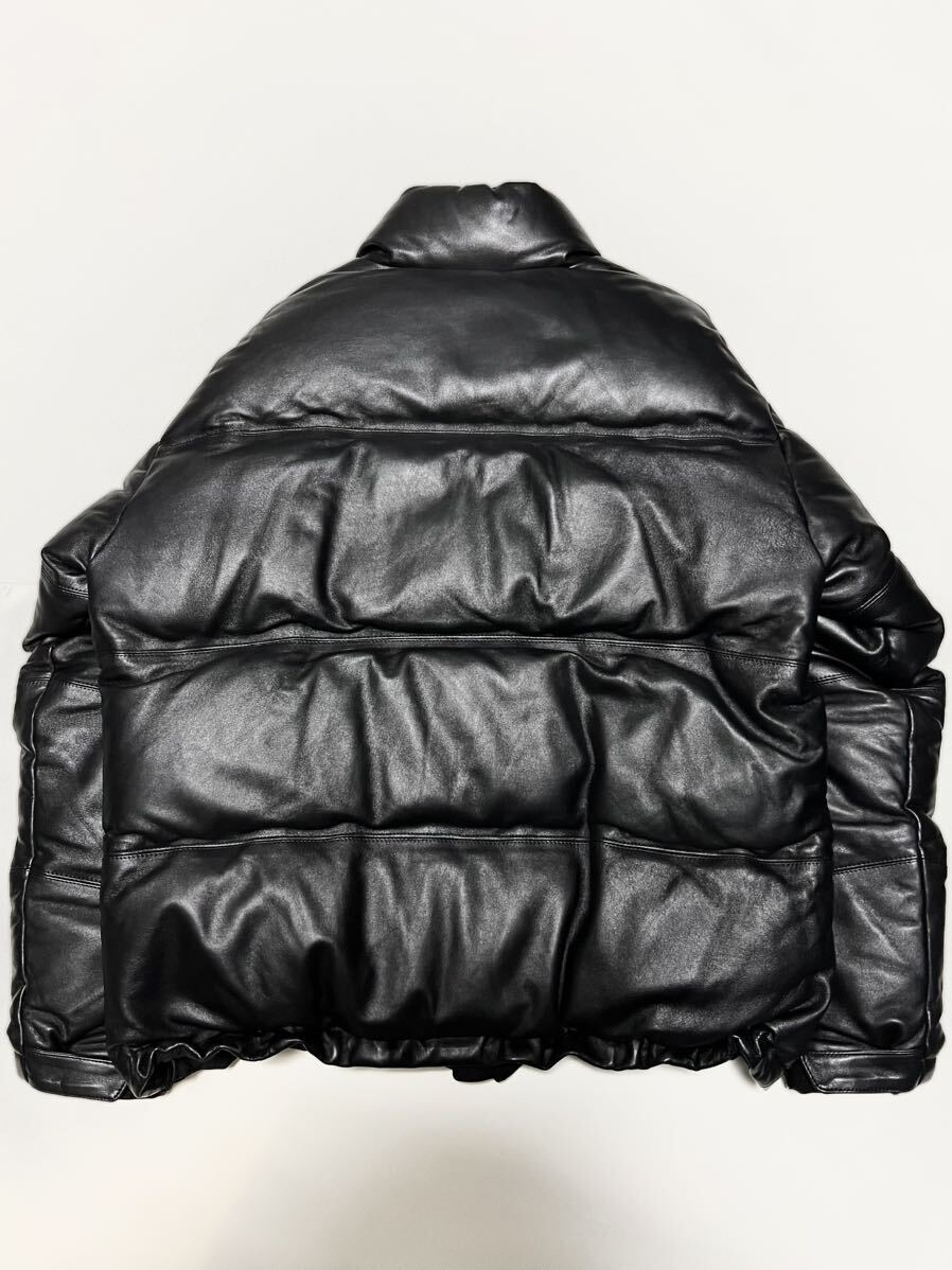 即完売 WACKOMARIA 21FW SHEEP LEATHER DOWN JACKET ワコマリア シープ レザー ダウン ジャケット ライダース ブルゾン コート 限定_画像6