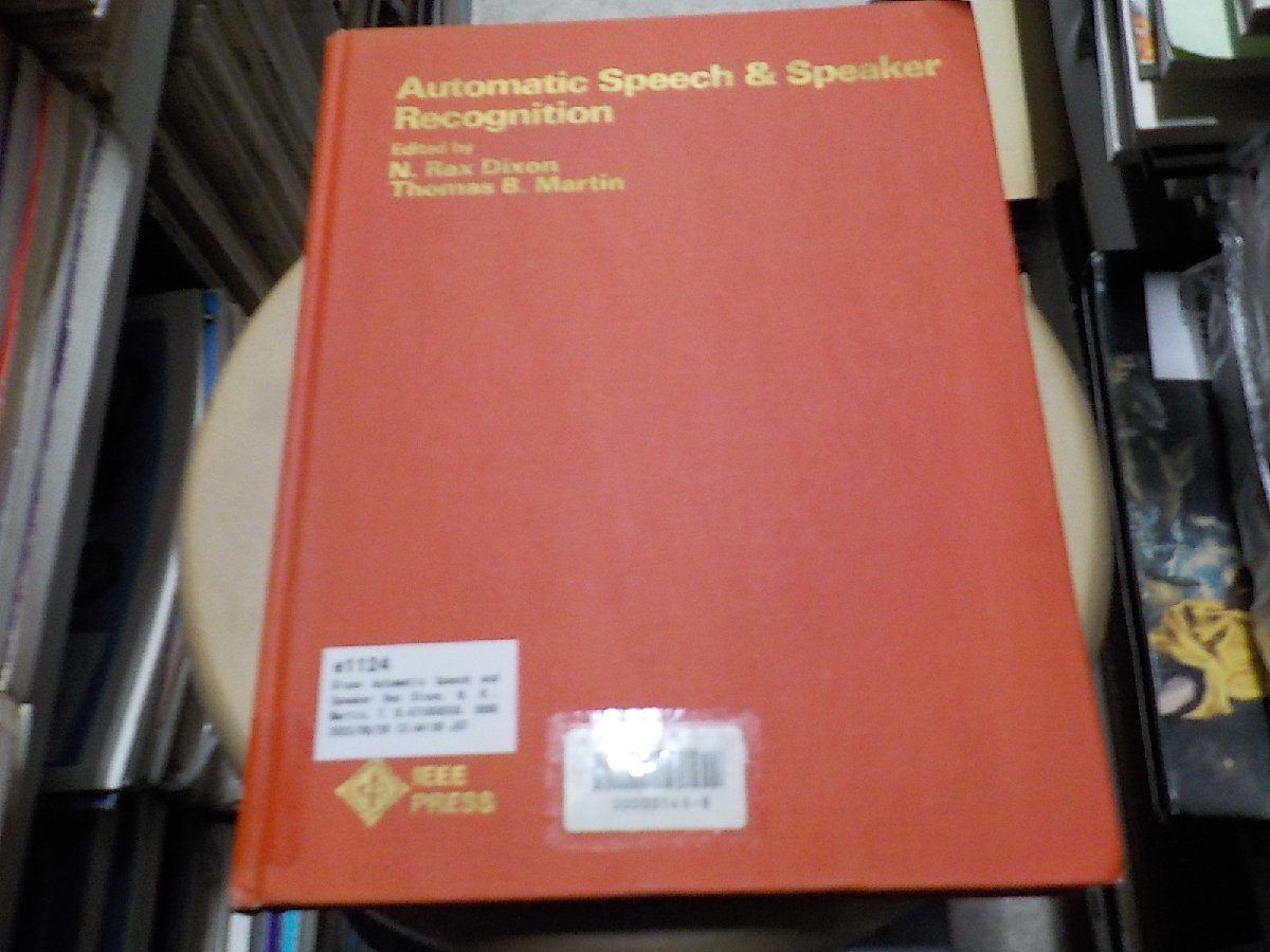 e1124◆Dixon Automatic Speech and Speaker Rec [Aug 01, 1979] Dixon, N. R.; Martin, T. B.▽_画像1