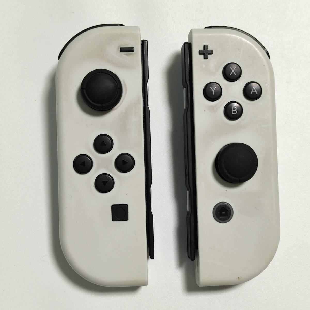 送料無料 動作確認済み Nintendo Switch 有機ELモデル Joy-Con ジョイコン ホワイト 中古_画像1