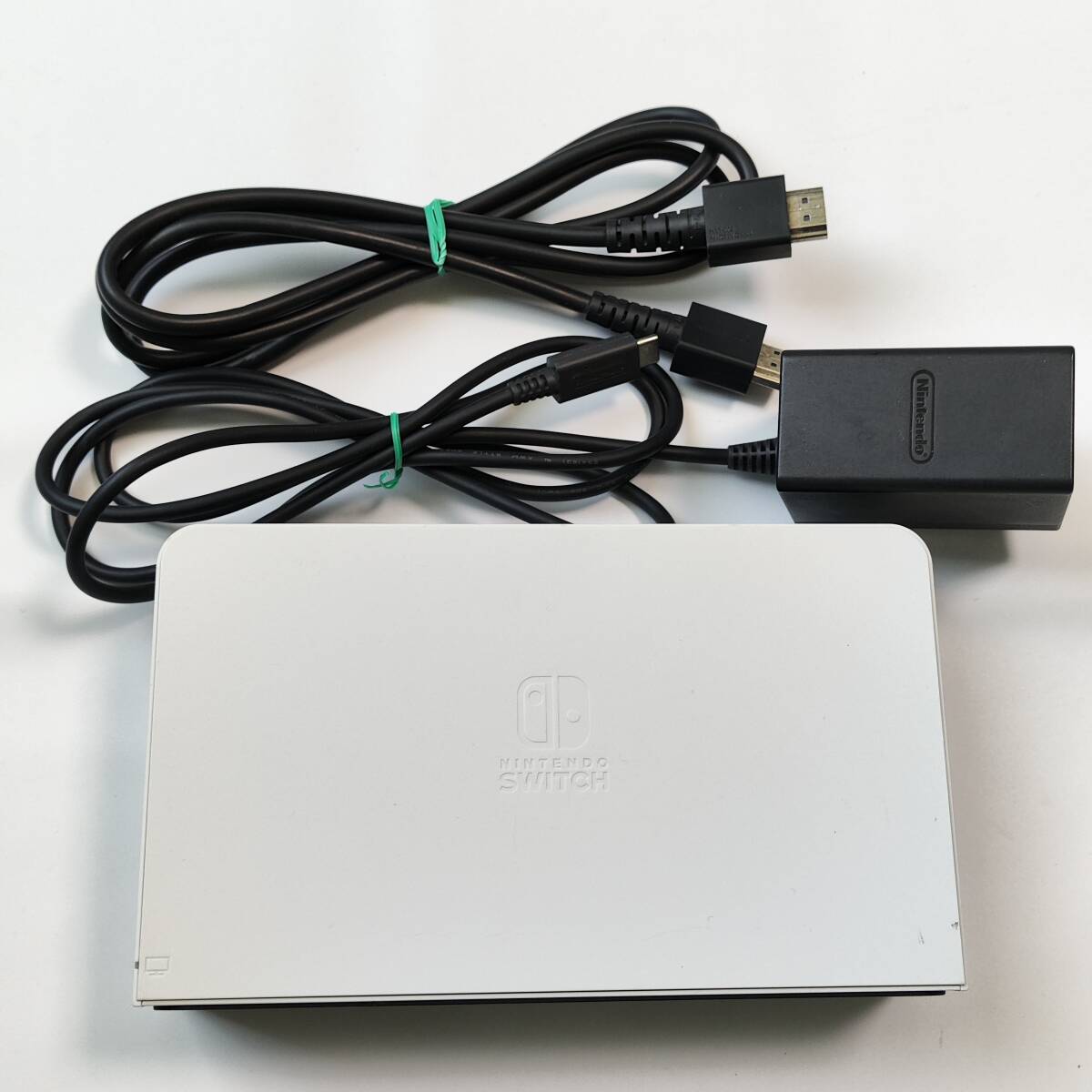 送料無料 動作確認済み Nintendo Switch 有機ELモデル ホワイト HEG‐007 純正 ドック ACアダプター HDMIケーブル 中古の画像1