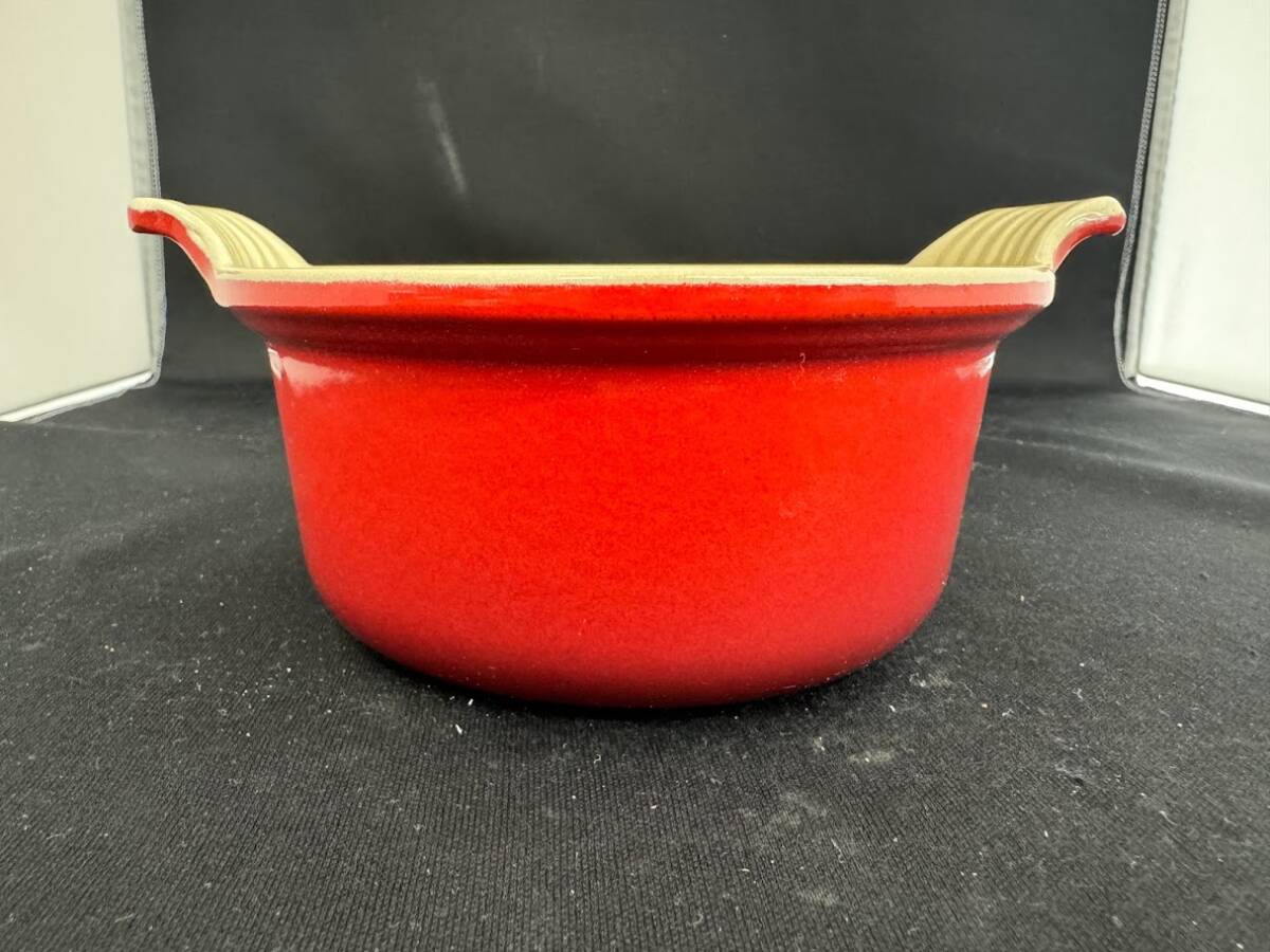 中古品 LE CREUSET ルクルーゼ フォンデュポット フォンデュセット レッド REF 6800_画像3