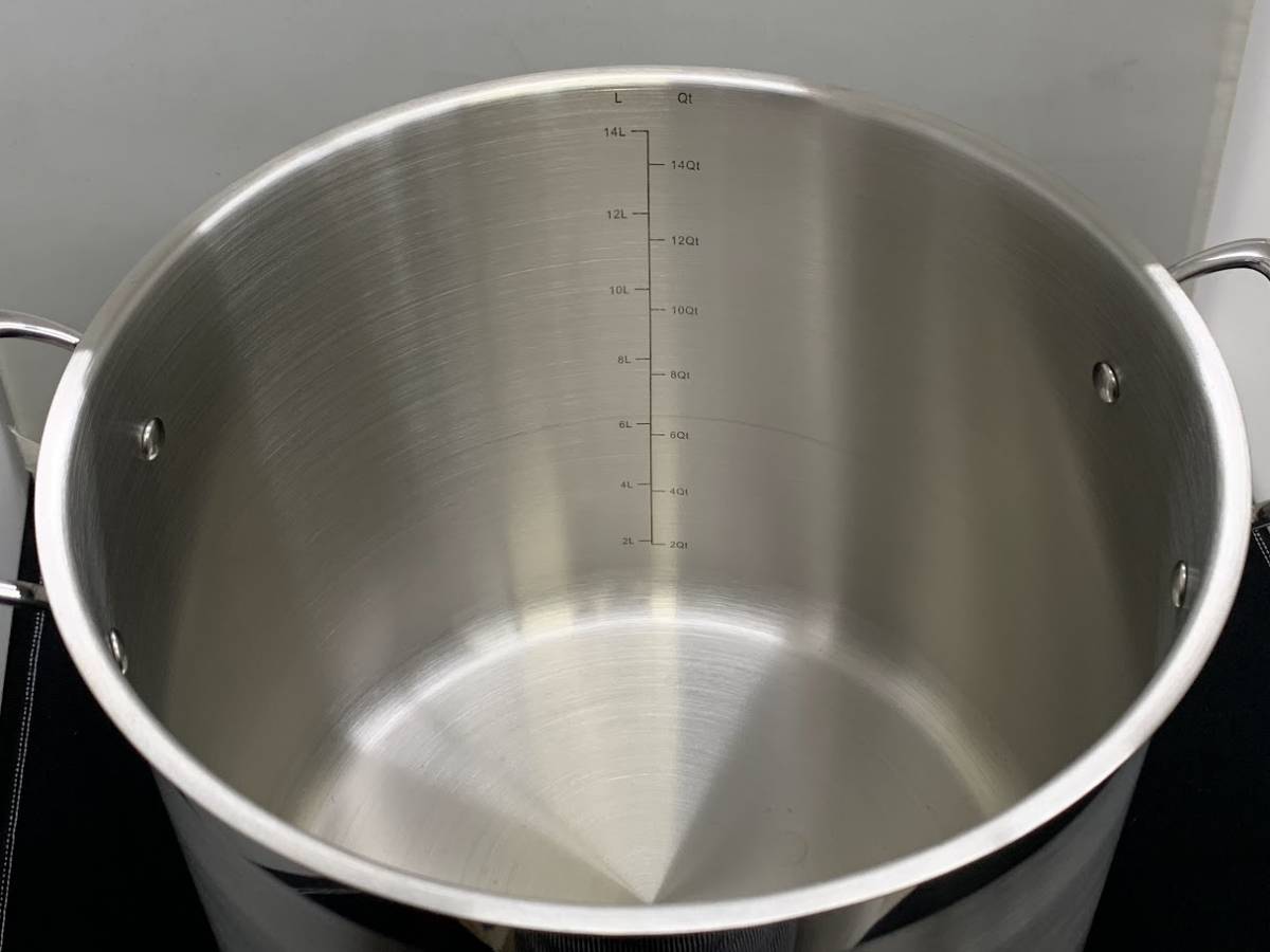 保管品 NSF Ｓｔｏｃｋｐｏｔ ステンレス 両手鍋 15L 284695 調理器具_画像6