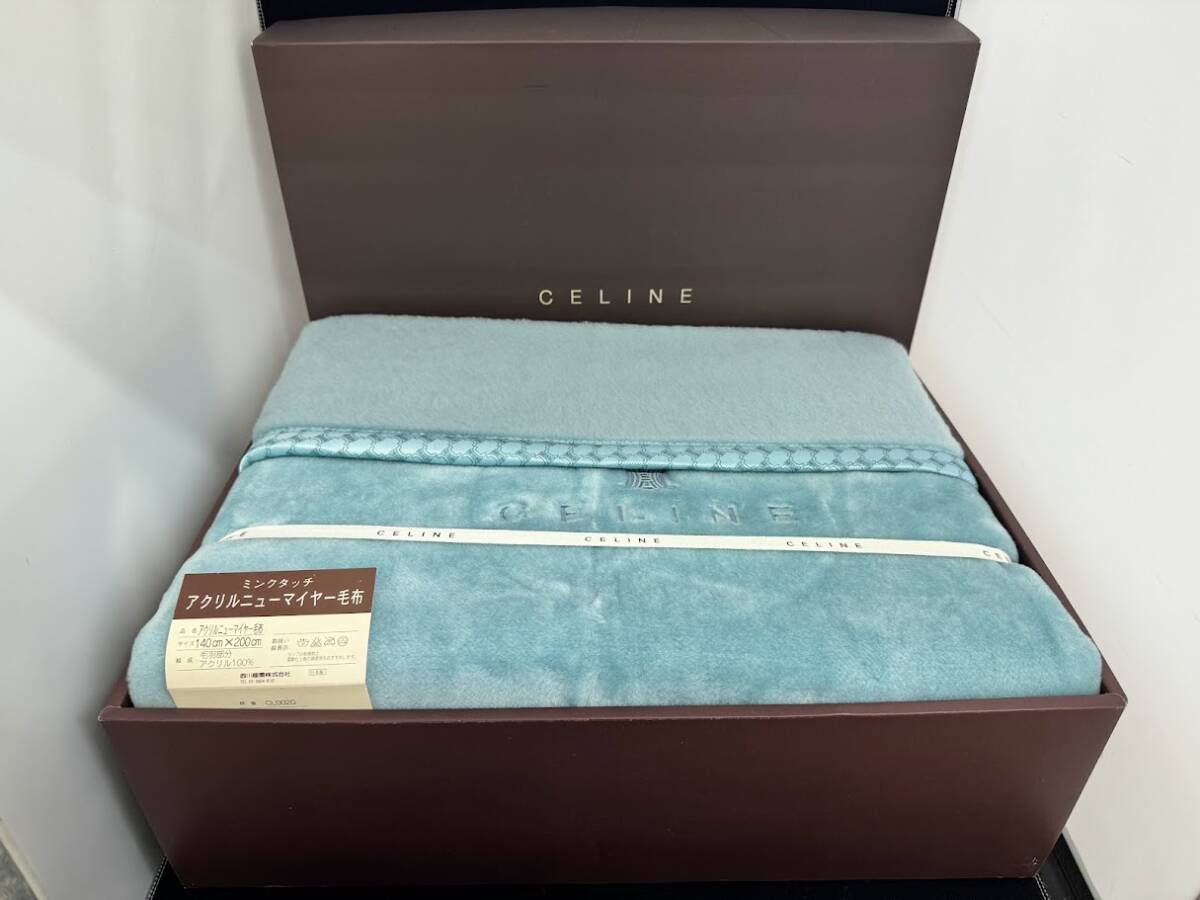  unused storage goods CELINE Celine mink Touch acrylic fiber new ma year blanket 140×200cm
