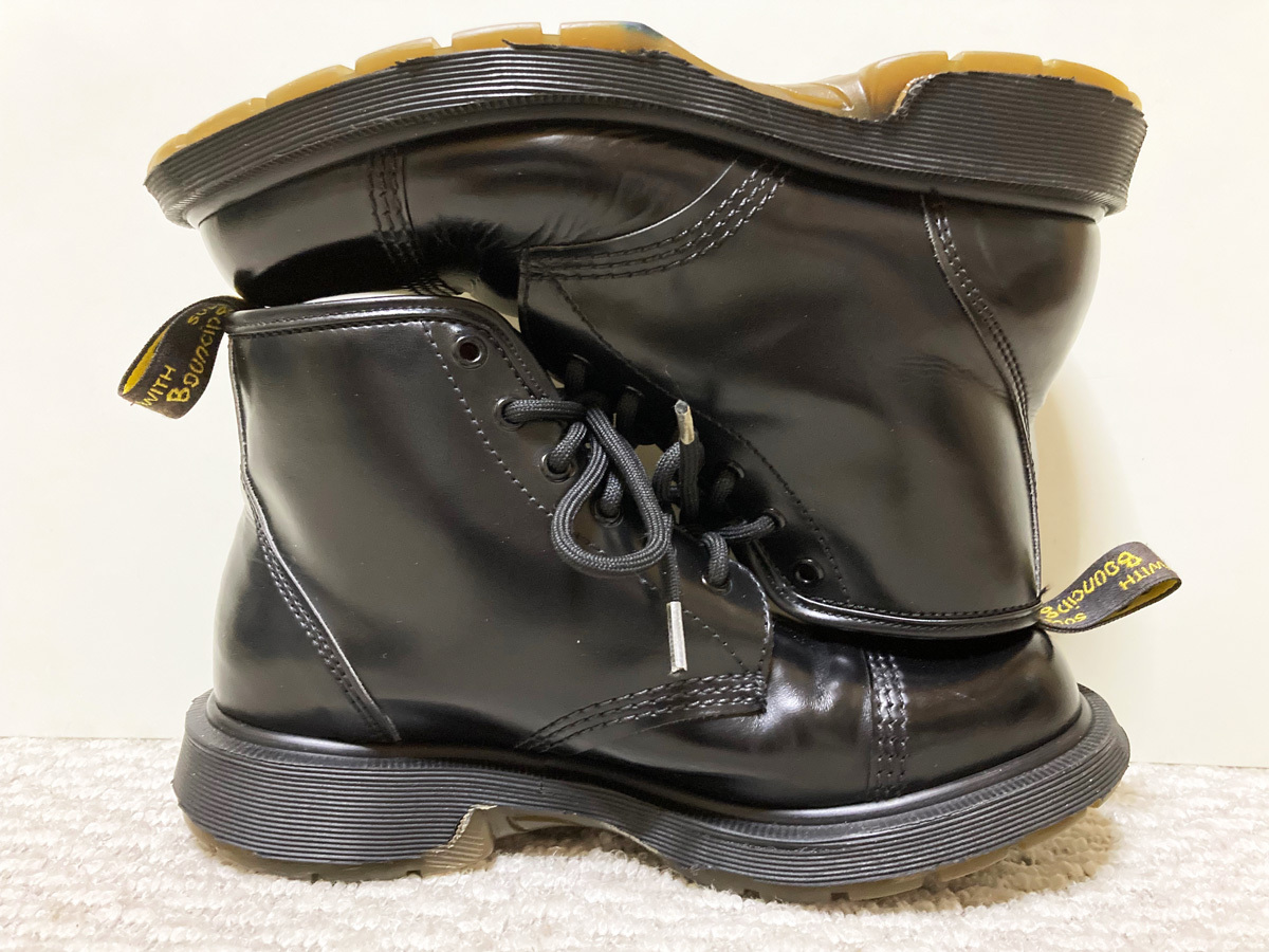 ♪着用少 英国製 Made in England Dr.Martens 6holes Straight Tip Boots ドクターマーチン 6アイレット ストレートチップブーツ UK8♪_画像6