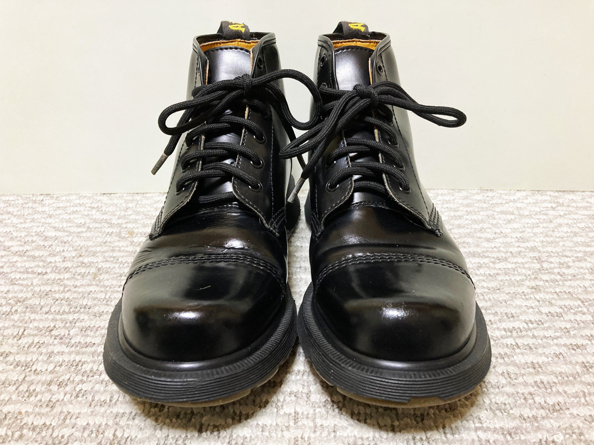 ♪着用少 英国製 Made in England Dr.Martens 6holes Straight Tip Boots ドクターマーチン 6アイレット ストレートチップブーツ UK8♪_画像3