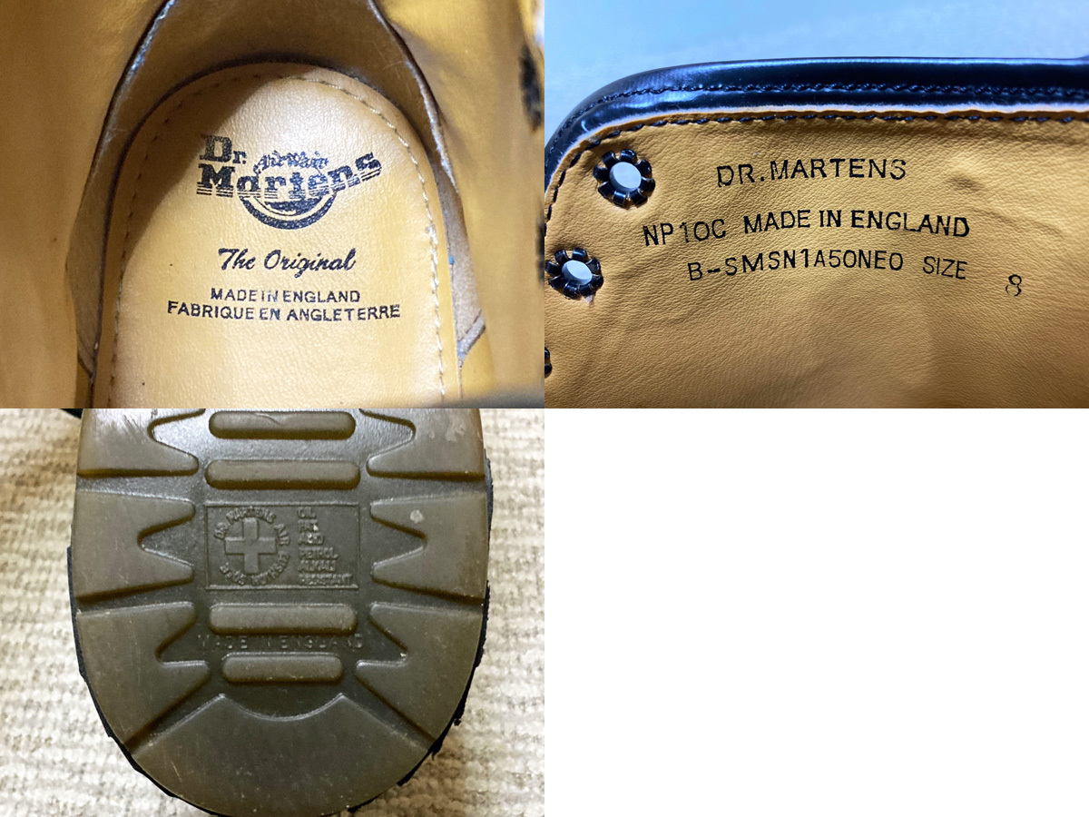♪着用少 英国製 Made in England Dr.Martens 6holes Straight Tip Boots ドクターマーチン 6アイレット ストレートチップブーツ UK8♪_画像9