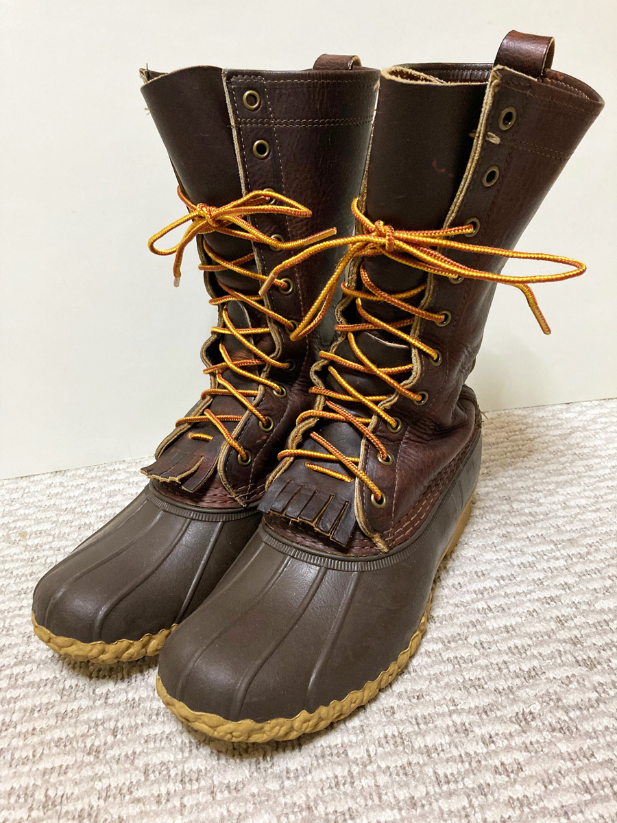 ♪着用少 米国製 Made in USA L.L.Bean Bean Boots 12inch LLビーン ビーンブーツ 12インチ オイルレザー サイズ表記7M 中古簡易清掃済♪