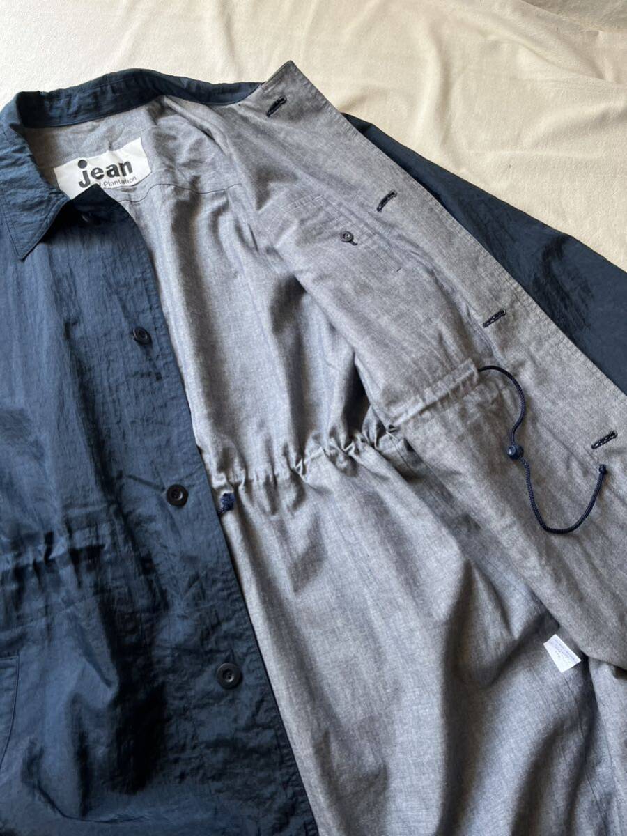 【イッセイミヤケ】80s Jean of plantation ナイロン コート / M ネイビー グレー ビンテージ アーカイブ ISSEY MIYAKE C4-02004-1858_画像8