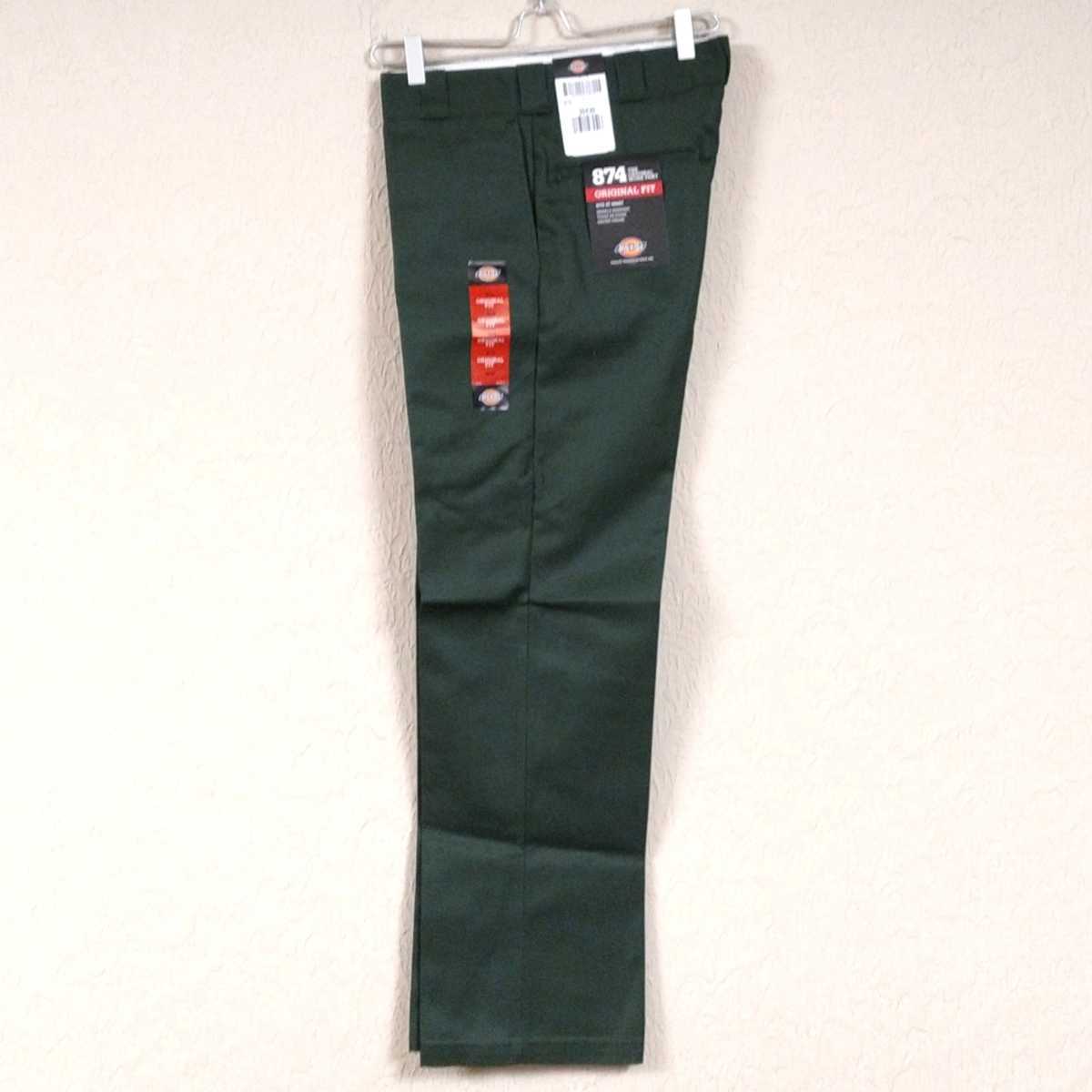 新品未使用 ディッキーズ 874 ワークパンツ OG W38×L30 Dickies USモデル チノパン オリーブグリーン