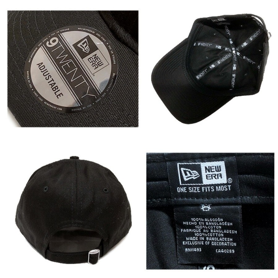 新品未使用 ニューエラ 無地 ローキャップ 黒 メンズ レディース 帽子 NEW ERA 9TWENTY ne201 ブラック 男女兼用 正規品_画像3