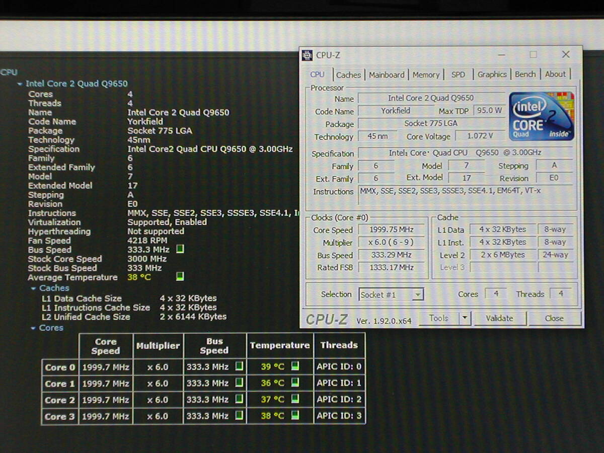 ジャンクCPU　Core2 Quad Q9650　LGA775 SLB8W_画像6
