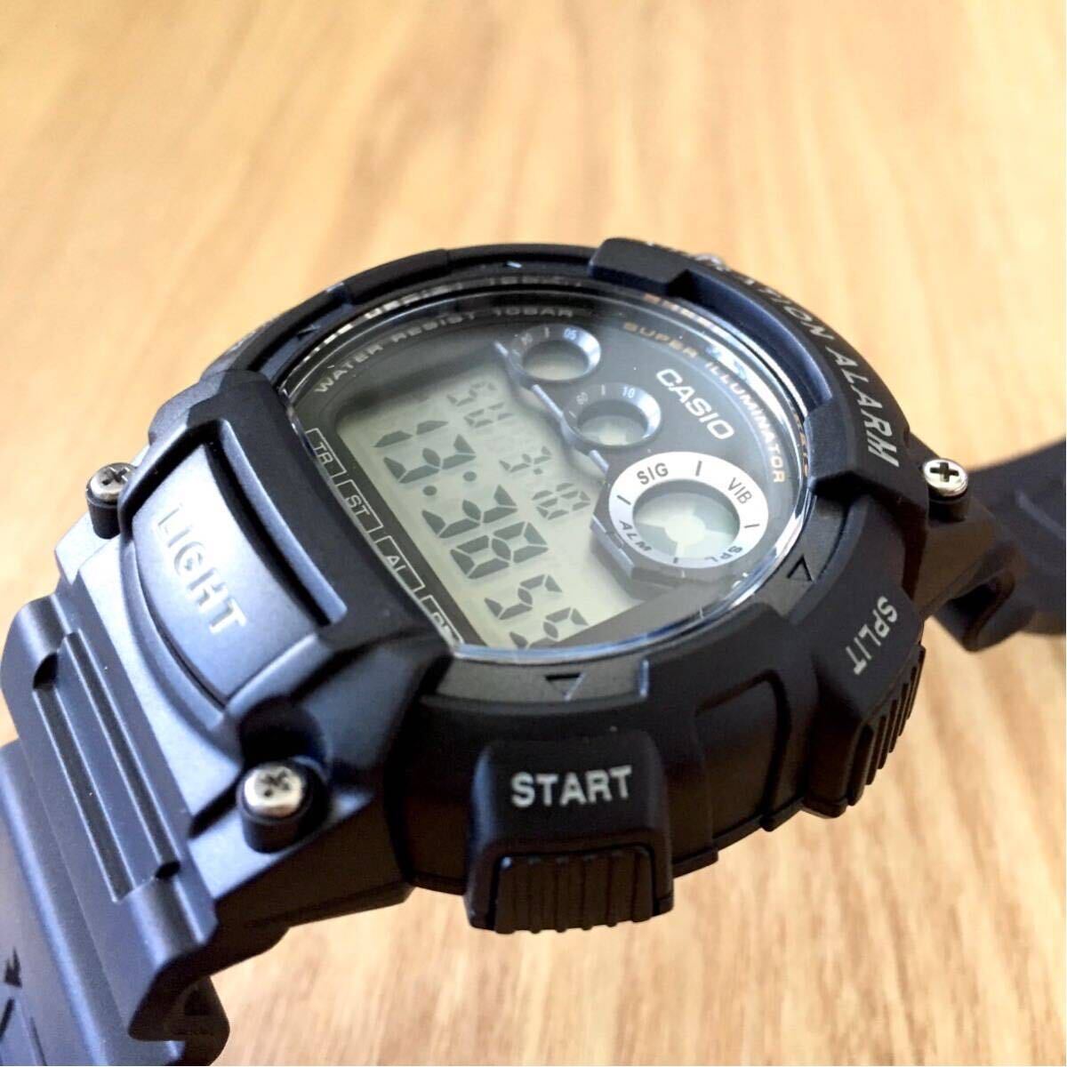 新品同様 BEAMS CASIO Digital watch ビームス カシオ デジタルウォッチ 腕時計 時報 バイブレーション デュアルタイム ストップウオッチ_画像4