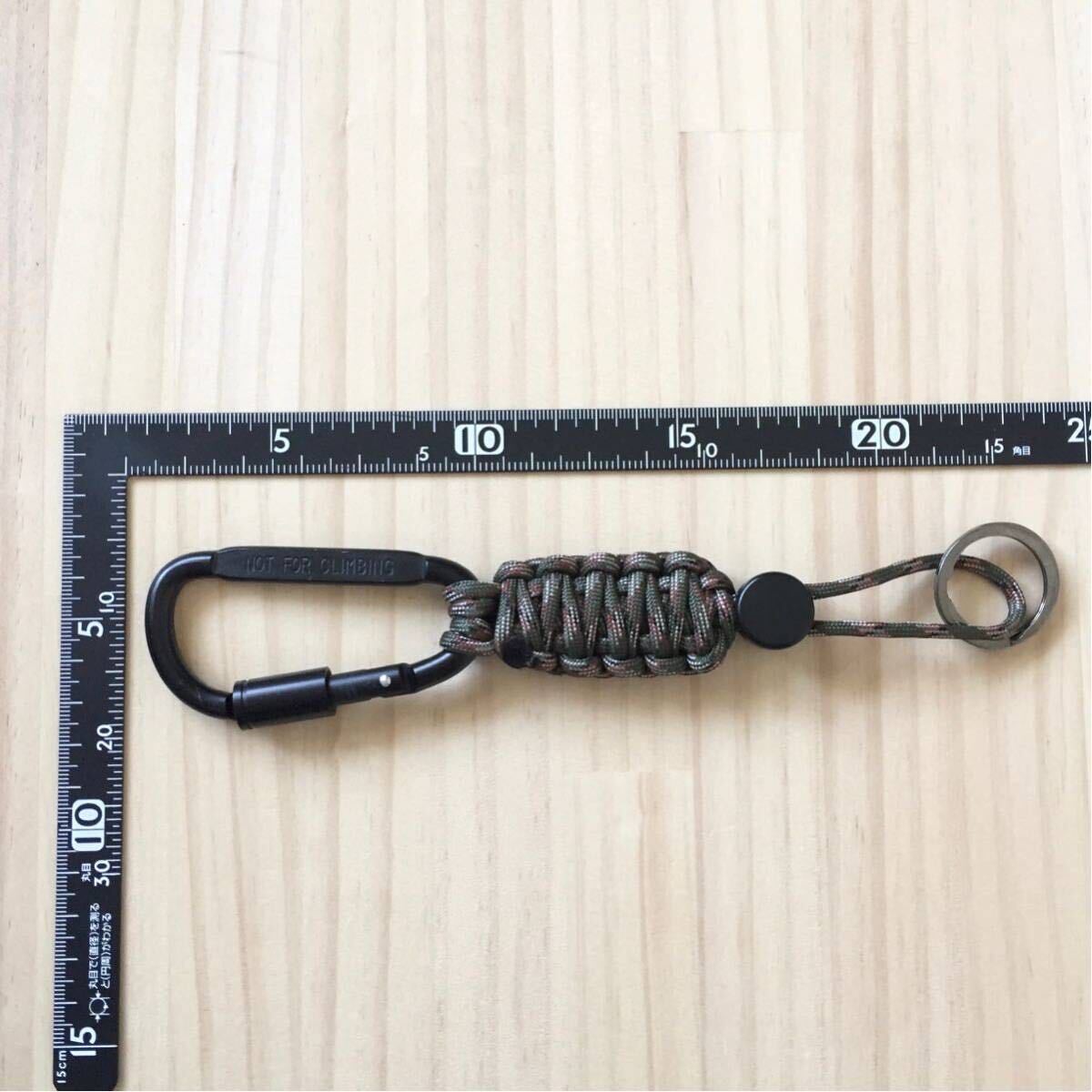 未使用 BEAMS Carabiner Paracord Keyholder ビームス カラビナ パラコード キーホルダー 日本製 MADE IN JAPAN TACTICAL CORD EDC OUTDOORの画像8