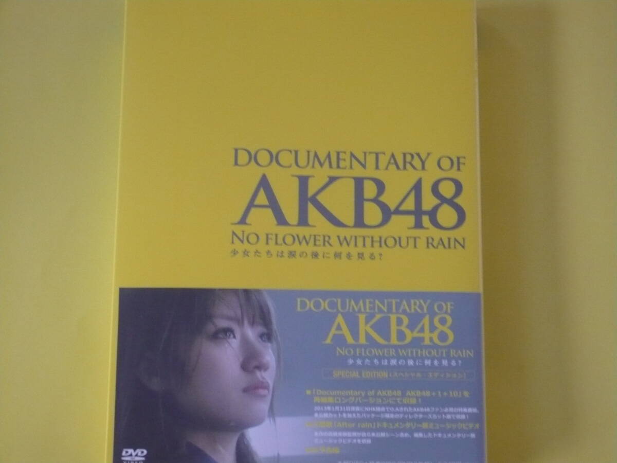 DOCUMENTARY OF AKB48 NO FLOWER WITHOUT RAIN 少女たちは涙の後に何を見る? セル未開封 DVD　スペシャルエディション_画像1
