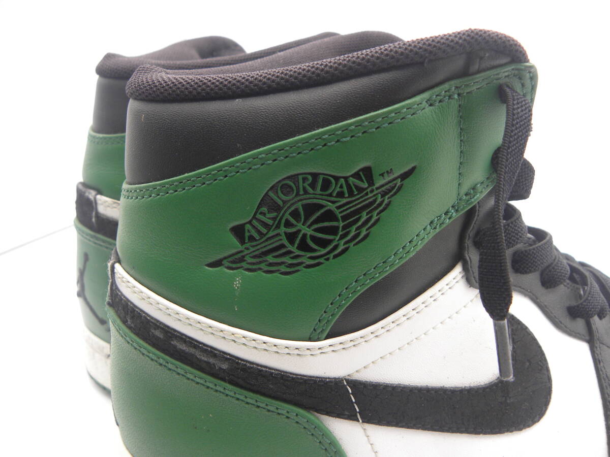 NIKE AIR JORDAN 1 エア ジョーダン1　RETRO HIGH 白×緑 28.5cm 保管品　6085_画像7