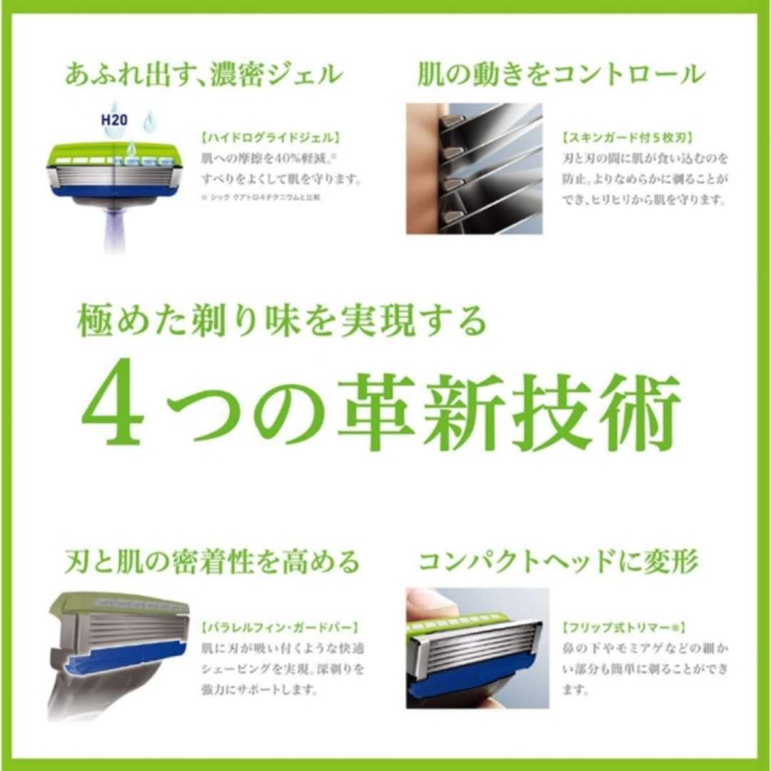 【正規品】シック ハイドロ5 プレミアム 敏感肌 替刃4個 スキンガード付の画像4