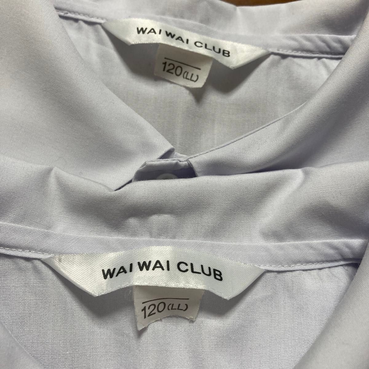 幼稚園　ブラウス　わいわいクラブ　WAIWAI CLUB  丸襟　120（LL） 2枚　セット　制服　長袖