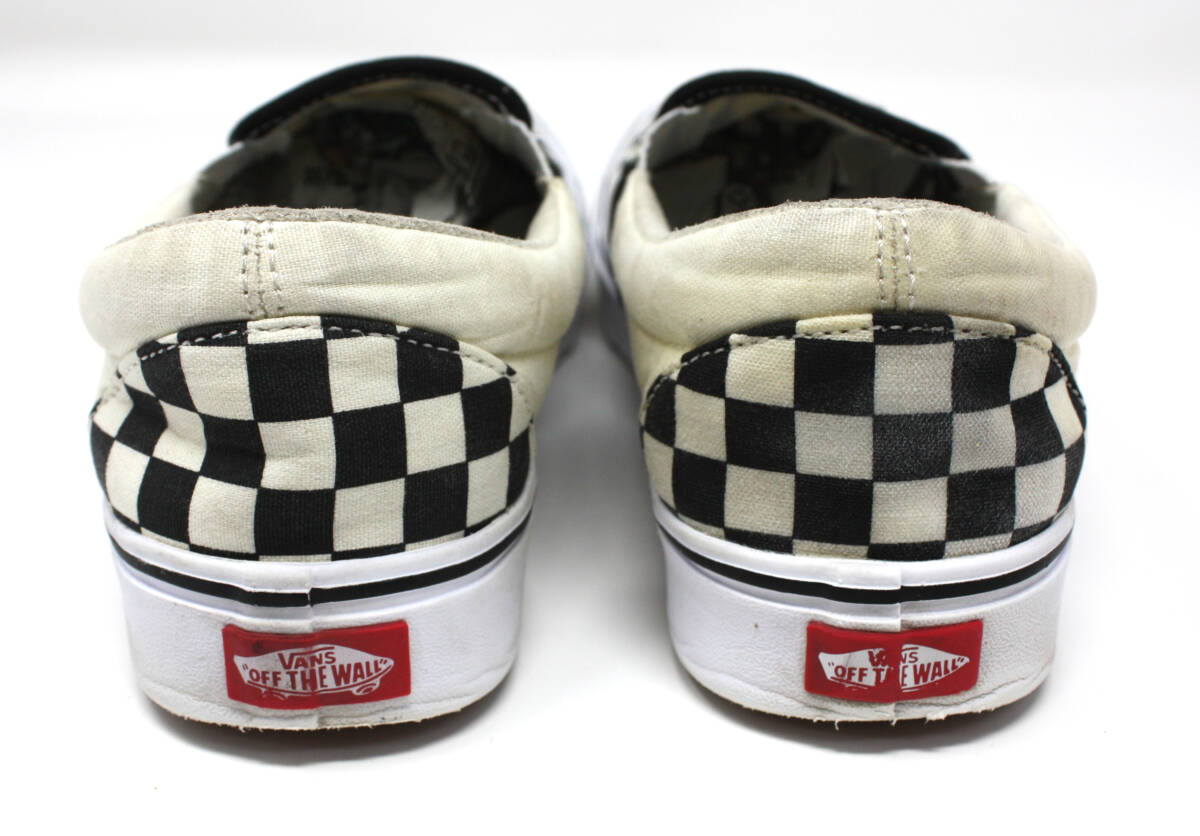 ☆VANS バンズ UA ComfyCush SLIP-ON チェッカーフラッグ コンフィクッシュ キャンバス スリッポン 27cm_画像4