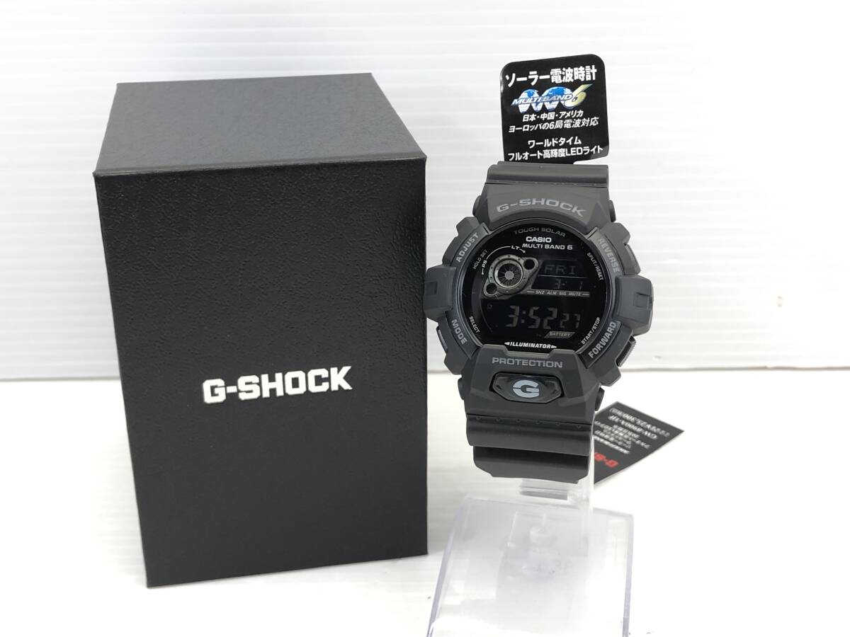 □ 未使用 CASIO カシオ G-SHOCK GW-8900A-1JF ソーラー電波 腕時計 メンズ タフソーラー マルチバンド6 20気圧防水 ブラック □