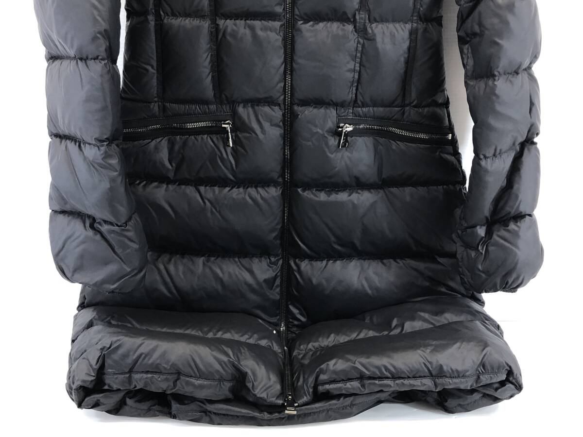 ■MONCLER モンクレール レディース ダウンコート BOEDIC 1C000 34 5396Q サイズ0 ブラック ファー 良品■_画像3