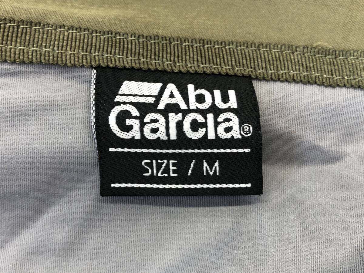 ■ 良好 Abu Garcia ウォーターリペレント フィッシング パーカー 21SAB-0002 オリーブ コンパクト マウンテン ビッグシルエット ■_画像7