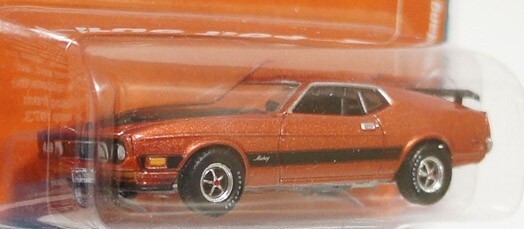 AW オートワールド 1/64 1973 フォード マスタング マッハ1 初代 後期型 最終型 カッパー Ford Mustang Mach Auto World 送料無料の画像3