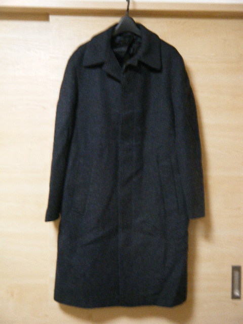 ARMANI COLLEZIONI ウールコート サイズ46 B9071 グレー 羊毛 比翼コート アルマーニジャパンの画像1