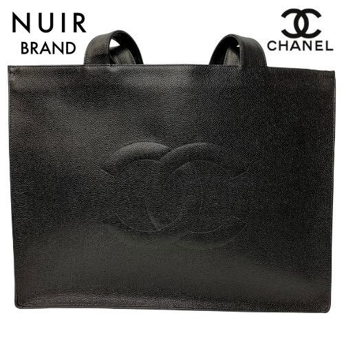 【先着50名限定クーポンを配布中!!】 シャネル CHANEL トートバッグ 1998 キャビアスキン ココマーク ブラック_画像1