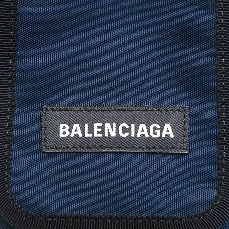 【先着50名限定クーポンを配布中!!】 バレンシアガ BALENCIAGA ショルダーバッグ ナイロン ポーチ ネイビー_画像7