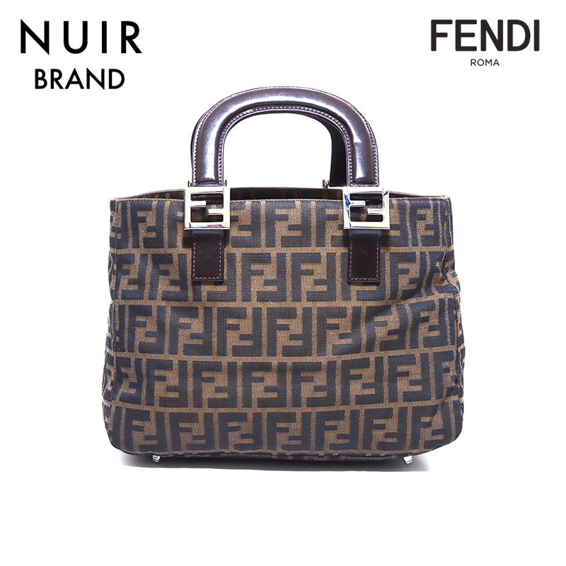 【先着50名限定クーポンを配布中!!】 フェンディ FENDI ハンドバッグ ズッカ マンマ ブラウン_画像1