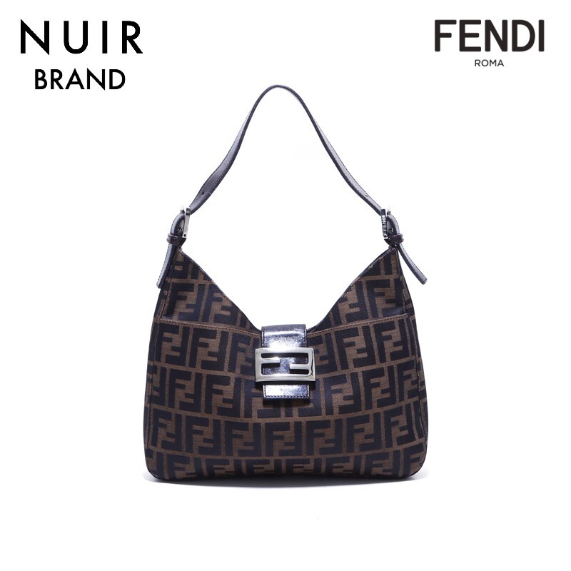 【先着50名限定クーポンを配布中!!】 フェンディ FENDI ショルダーバッグ ズッカ柄 マンマバケット ブラウン_画像1