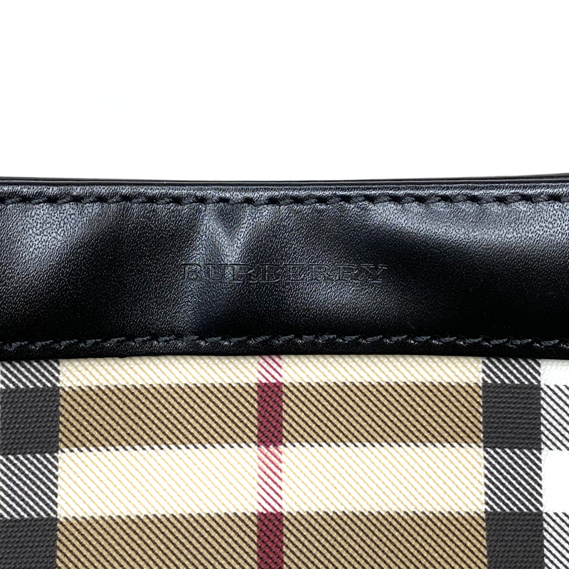 【先着50名限定クーポン配布中!!】 バーバリー BURBERRY ショルダーバッグ チェックバッグ キャンバス ベージュ_画像7