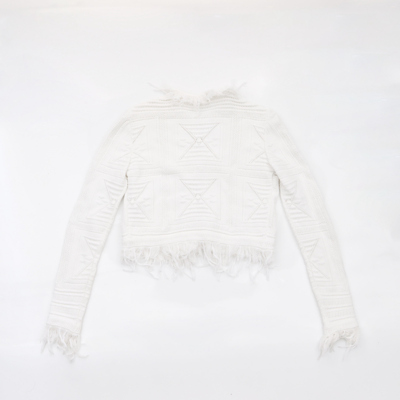  Chanel CHANEL cardigan 05S knitted Size:40 white 