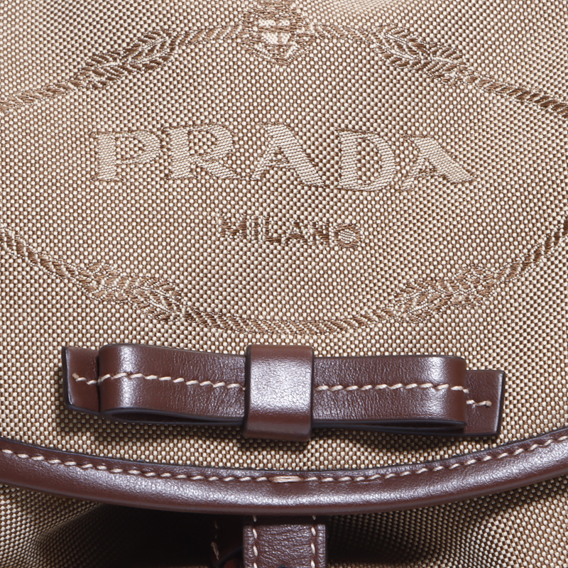 【先着50名限定!クーポン緊急配布中】 プラダ PRADA リュック・デイパック キャンバス ベージュ_画像8