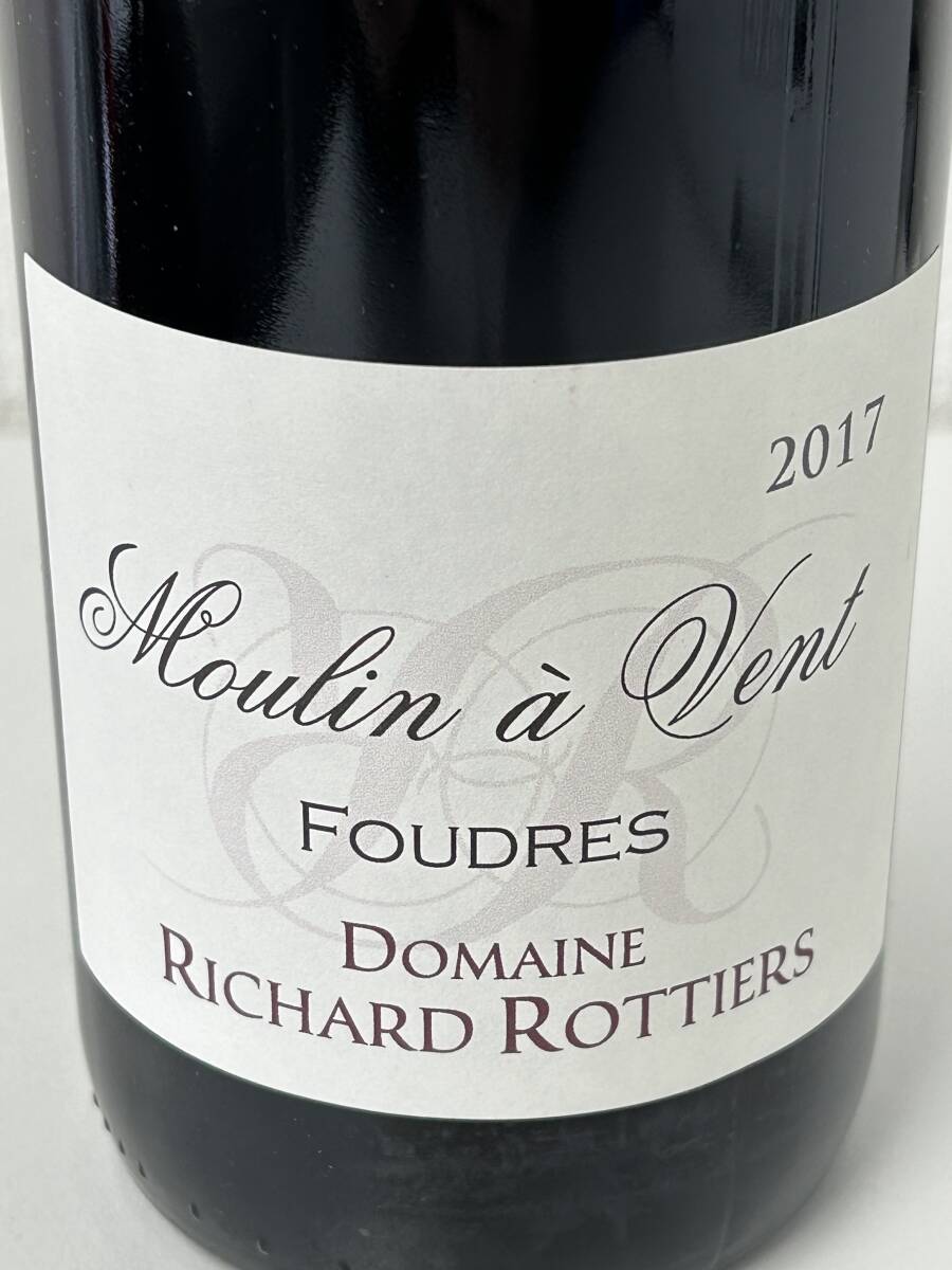 【1円～】リシャール・ロティエ　ムーラン・ナ・ヴァン・フードル　2017 750ml 13% 240324 RICHARD ROTTIERS_画像2