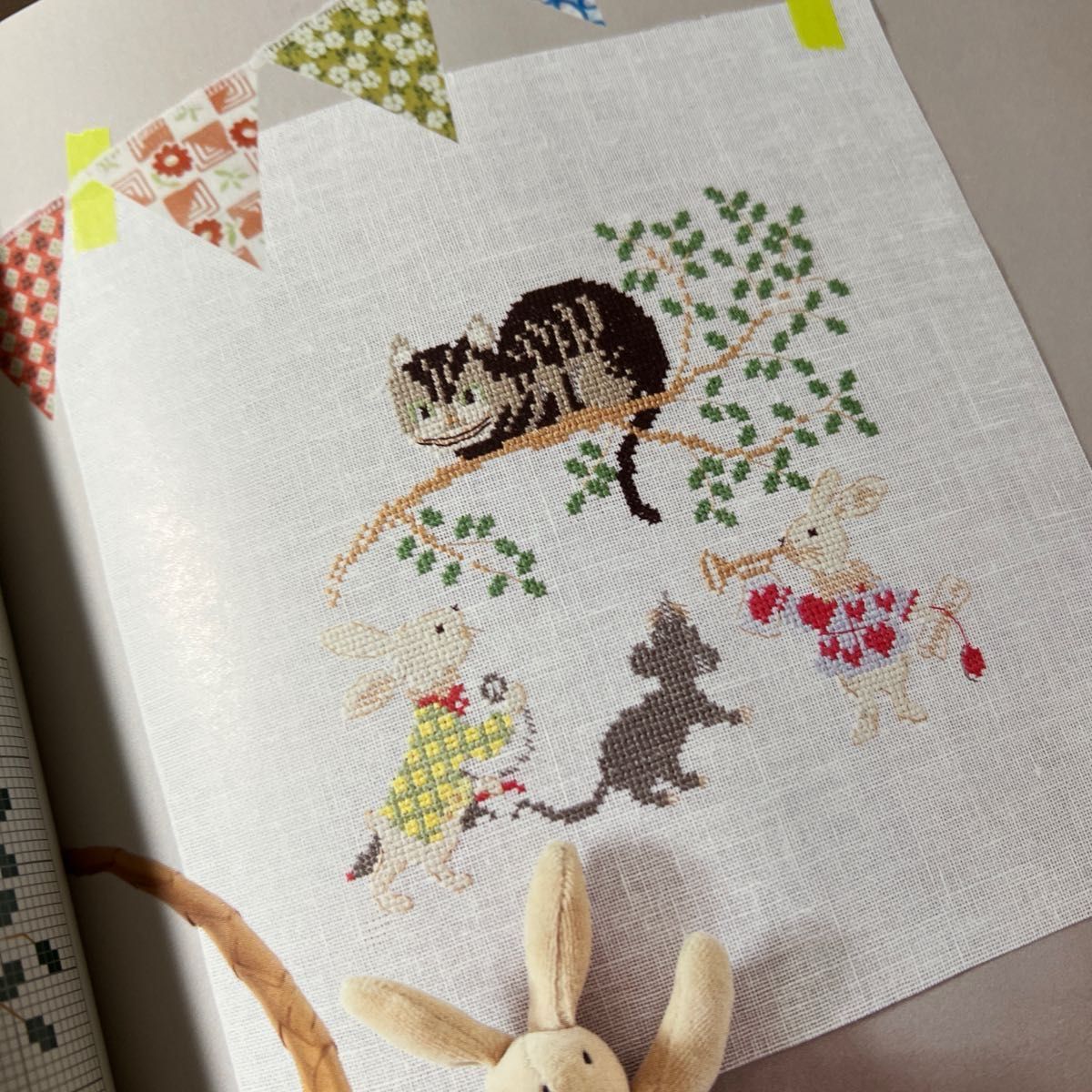 クロスステッチ洋書　図案集　サモイロフ　子猫