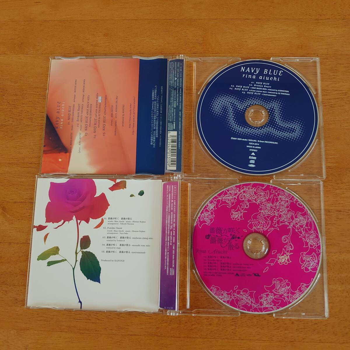 愛内里菜 薔薇が咲く 薔薇が散る/NAVY BLUE 2枚セット 【CD】M4463_画像3