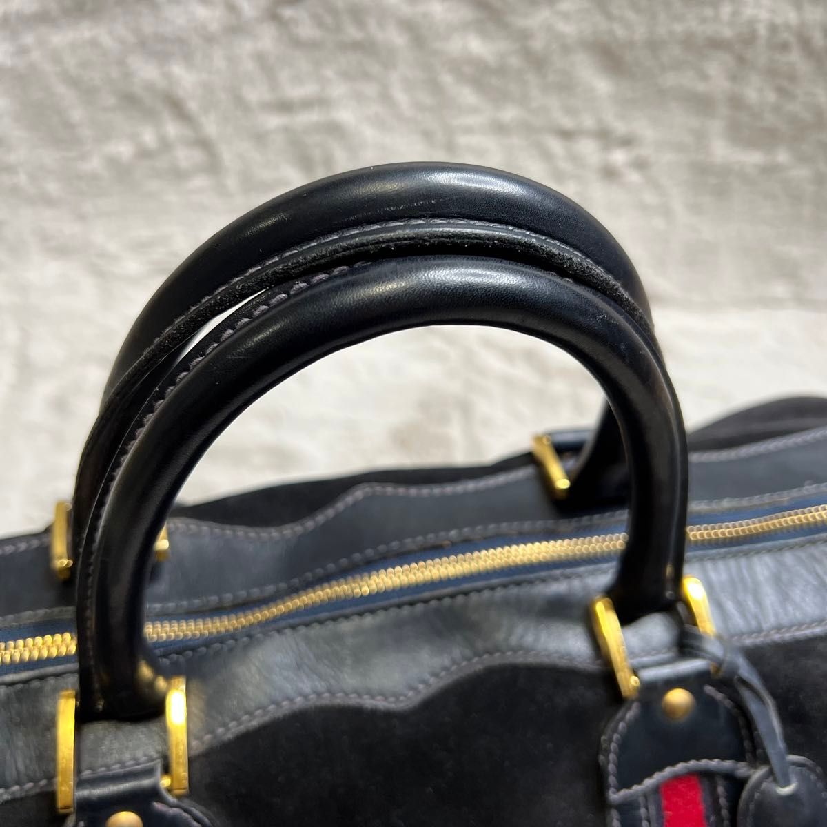 極希少 グッチ GUCCI ボストンバッグ スエード シェリーライン 極希少 グッチ GUCCI ボストンバッグ スエード シェリーライン