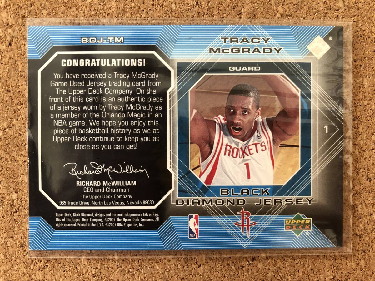 05 UD BLACK DIAMOND TRACY McGRADYの画像2