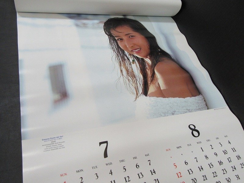 CL* Yokohama старый предмет * Clarion девушка календарь Kato Reiko 1990 год 
