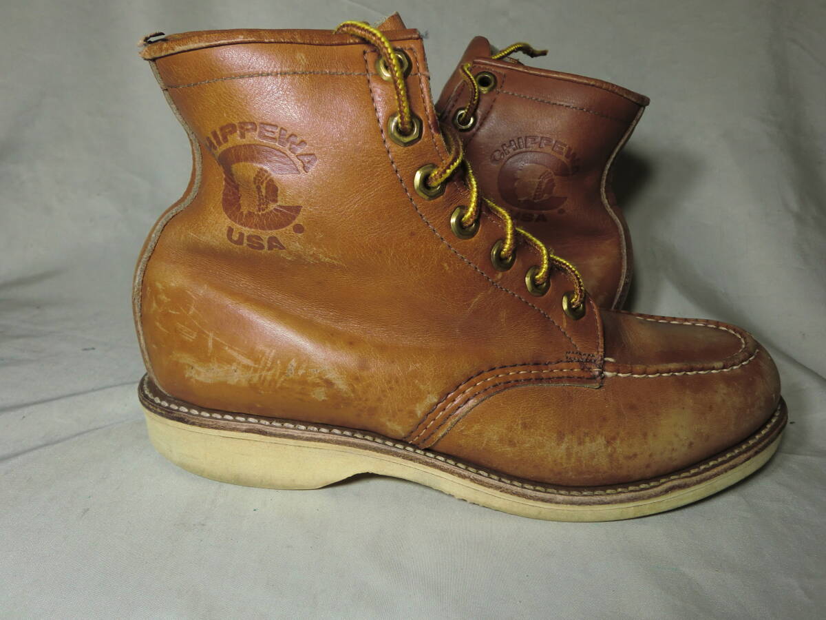 No.102 ブラックタグ　CHIPPEWA (チペワ)　レザーブーツ　7D_画像5