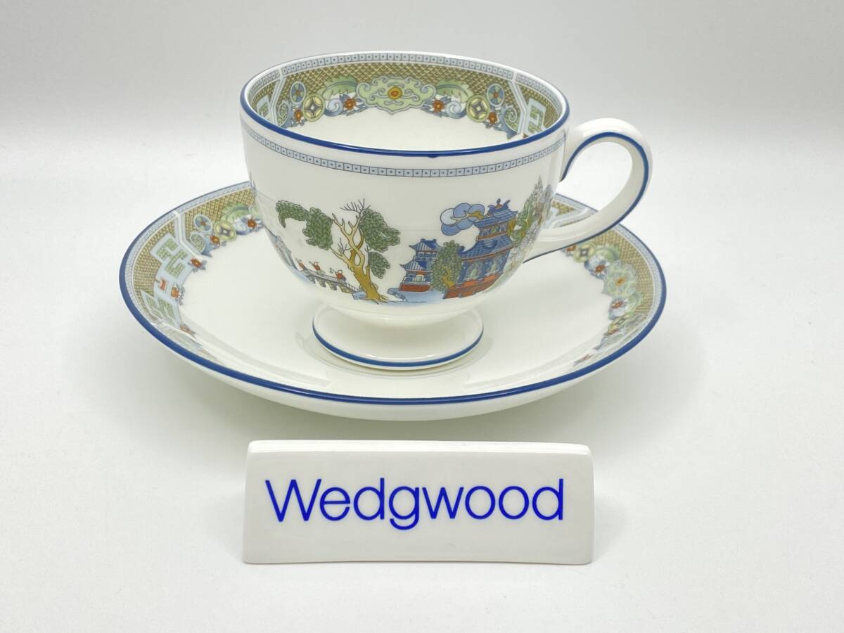 WEDGWOOD ウェッジウッド CHINESE LEGEND Tea Cup & Saucer チャイニーズレジェンド ティーカップ＆ソーサー *T947_画像1