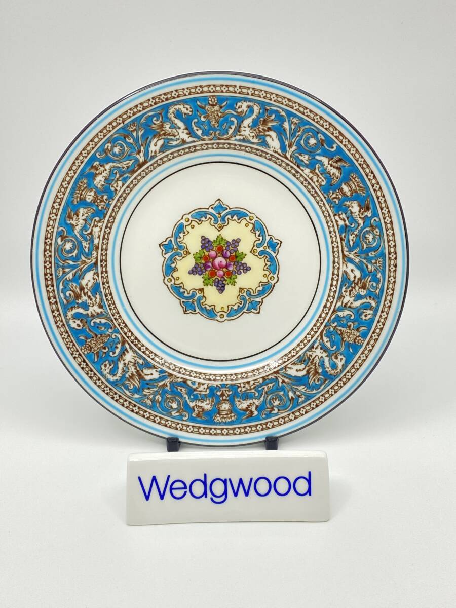 WEDGWOOD ウェッジウッド FLORENTINE TURQUOISE 15cm Side Plate フロレンティーン ターキュオワーズ 15cm サイド プレート W2714 *T482_画像1