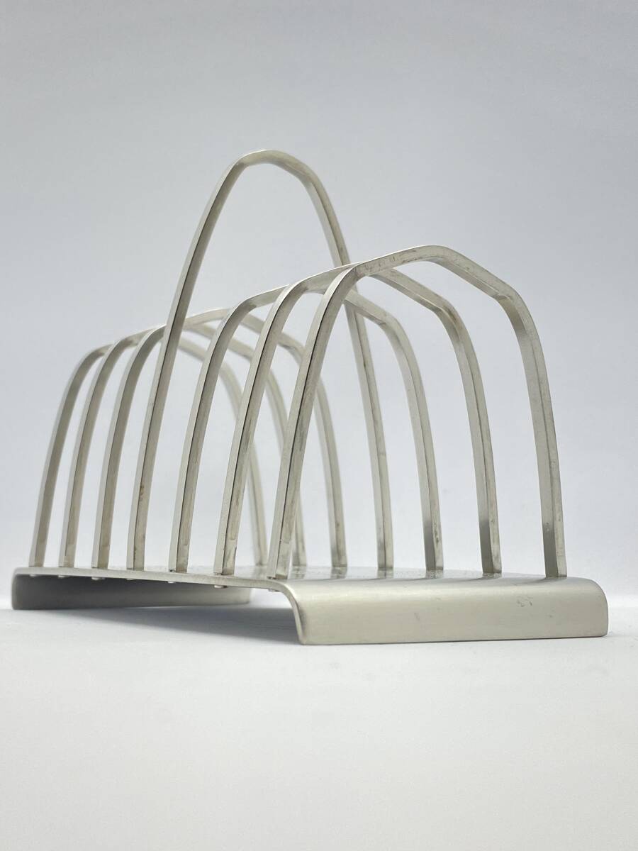 OLD HALL オールドホール CONNAUGHT 6-Slice Toast Rack コノート ステンレス 6スライストーストラック 年1959-84 (regd. 879702) *L547_画像1